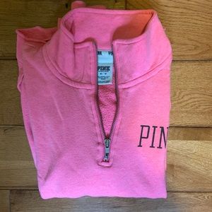 Pink quarter zip